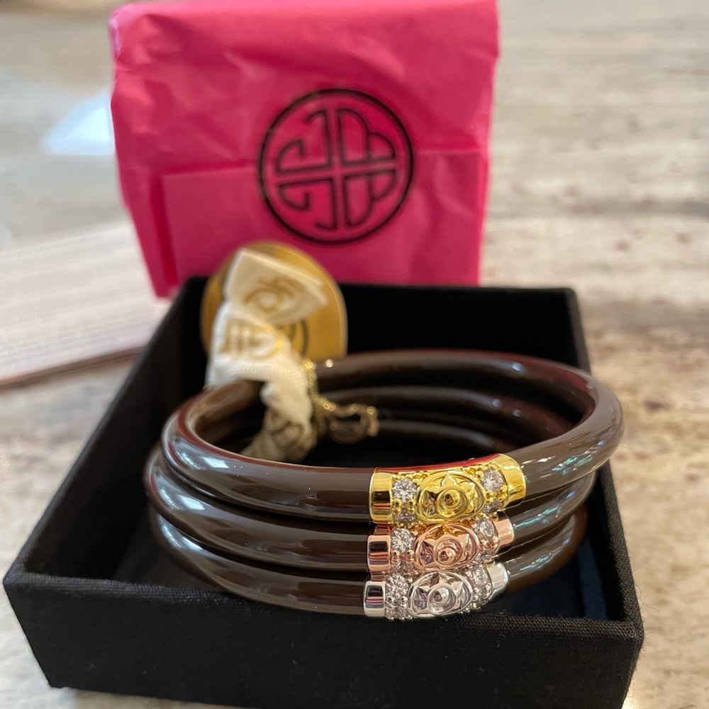 Brand new BuDahGirl all weather bangles in chocolate!